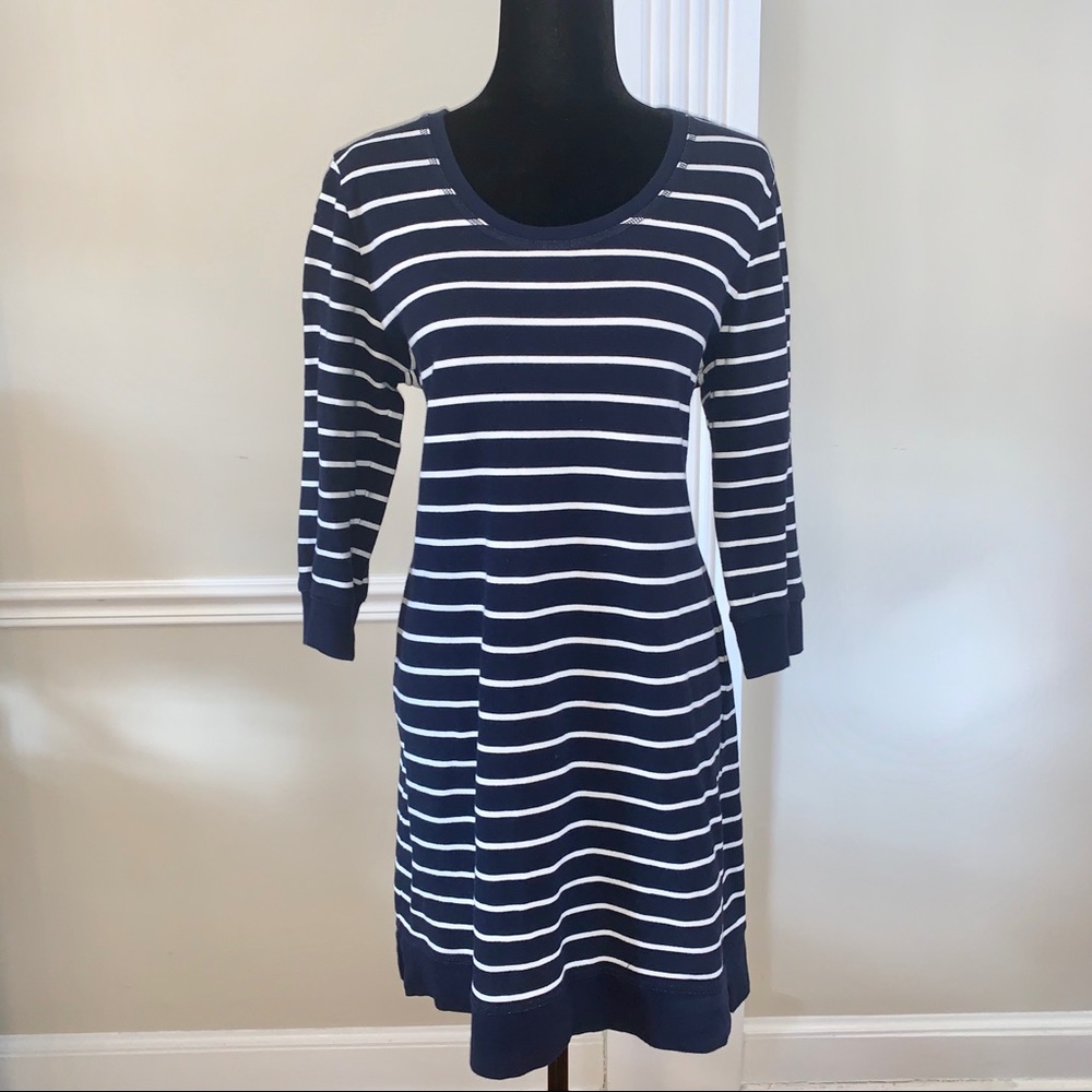 C&C California Shirtdress, Navy & White, Large